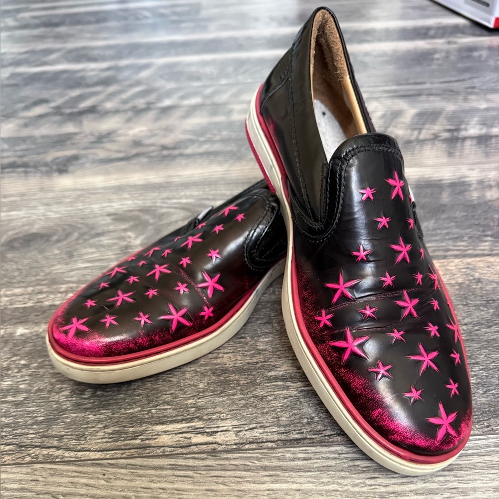 Jimmy Choo Pink Star Men's Slip-On Shoes - Picture 2 of 12